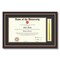 ArtToFrames 11x17 inch Diploma Frame with Tassel Opening - Framed with Black and Gold Mats, Comes with Regular Acrylic and Sawtooth Hanger for Wall Hanging (DT-11x17)